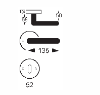 Dveřní kování Lienbacher Metro III (nerez mat)