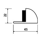 Dveřní zarážka TWIN P 541 (A, ABR, CH, CH-SAT, NI-SAT)