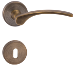 Dveřní kování MP Laura 2 - R (OGS - Bronz česaný matný) - MP OGS (bronz česaný mat)