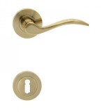 Dveřní kování COBRA KRISTINA-R (OFS - bronz česaný) - COBRA OFS (bronz česaný)