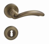 Dveřní kování MP Firenze - R (OGS - Bronz česaný matný) - MP OGS (bronz česaný mat)