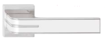 Dveřní kování TWIN TURN HX8505 HR (CH) - s bílou výplní - Twin CH (chrom lesklý)