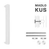 Dveřní madlo MP FT - K40 40x20 mm UN (WS - Bílá matná) - ks - MP WS (bílá mat)