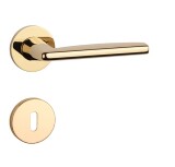 Dveřní kování MP AT - LUNA - R 7S (GOLD PVD - Lesklá zlatá PVD) - MP Zlatá