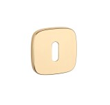 Dveřní rozeta MP AS - QR 7S (OLV - Mosaz leštěná lakovaná) - MP OLV (mosaz leštěná a lakovaná)