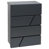 Poštovní schránka RICHTER BK.524.AM (antracit matný) - RICHTER antracit matná