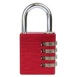 Hliníkový kódový visací zámek Richter RV.12002.40.CRV - Richter červená