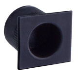 Úchyt čelní čtvercový ROSTEX (černá mat) - ROSTEX ČERNÁ
