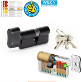 Cylindrická bezpečnostní vložka s knoflíkem ACT WILKA RC3 (černá)