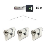 Set 3 ks cylindrických vložek Richter EURO XCOLOR SET3.ZEL