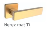 Dveřní kování ROSTEX CASTELO/H (NEREZ MAT TITAN) - ROSTEX Nerez mat Ti