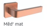 Dveřní kování ROSTEX DANTE/H s čepy (MĚD MAT) - ROSTEX Měď mat
