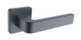 Dveřní kování ROSTEX DANTE/H s čepy (PLATINA MAT) - Rostex Platina mat