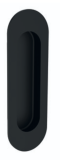 Mušle pro posuvné dveře ROSTEX oválná 120x40 mm (ČERNÁ MAT) - ROSTEX ČERNÁ