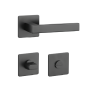 Dveřní kování MP SH - KVADRAT - HR 1760 3SM (BS - Černá matná)