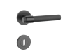 Dveřní kování MP SH - OVAL - R 1743 PRO 8 MM (BS - Černá matná)