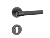 Dveřní kování MP SH - OVAL - R 1743 PRO 8 MM (BS - Černá matná)