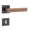Dveřní kování MP AS - IMPERATA - HR 7S (BS - Černá matná / dřevo ořech)
