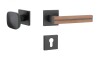 Dveřní kování MP AS - IMPERATA - HR 7S (BS - Černá matná / dřevo ořech)