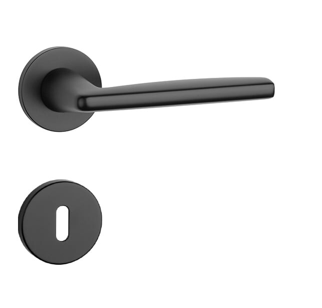 Dveřní kování MP AT - LUNA - R 7S (BS - Černá matná)