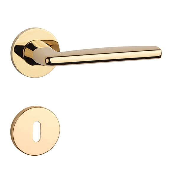 Dveřní kování MP AT - LUNA - R 7S (GOLD PVD - Lesklá zlatá PVD)