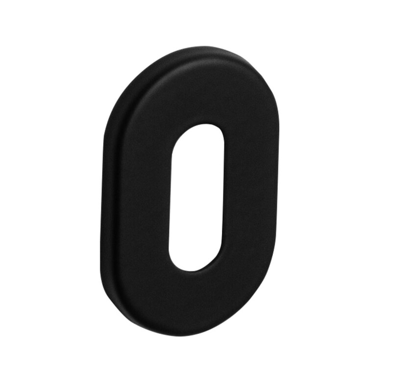 Dveřní rozeta MP VM - 4UOR (BS - Černá matná)