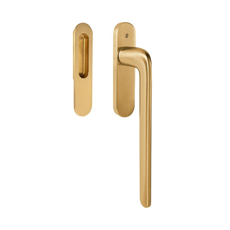 Klika na posuvné portály MP CB - HS PORTAL ID313 - klika/mušle (Zlatá matná)