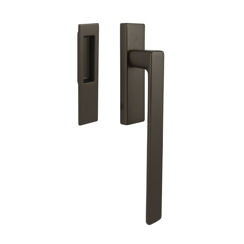 Klika na posuvné portály MP CB - HS PORTAL MOOD DUE - klika/mušle (Hnědá matná)