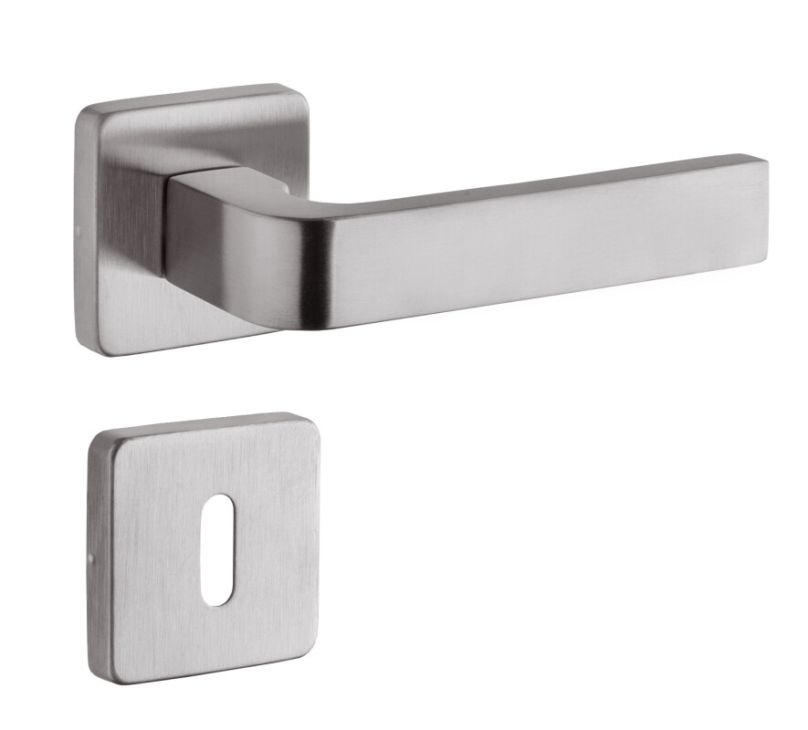 Dveřní kování ROSTEX DANTE/H s čepy (NEREZ MAT)