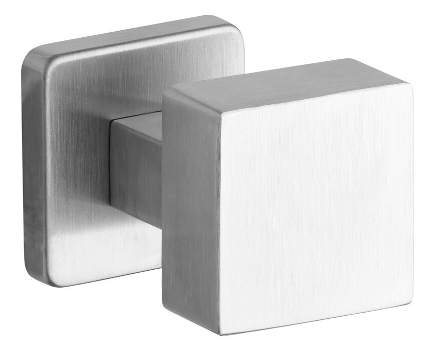 Knoflík se čtvercovým štítem ROSTEX DESIGN/H (nerez)