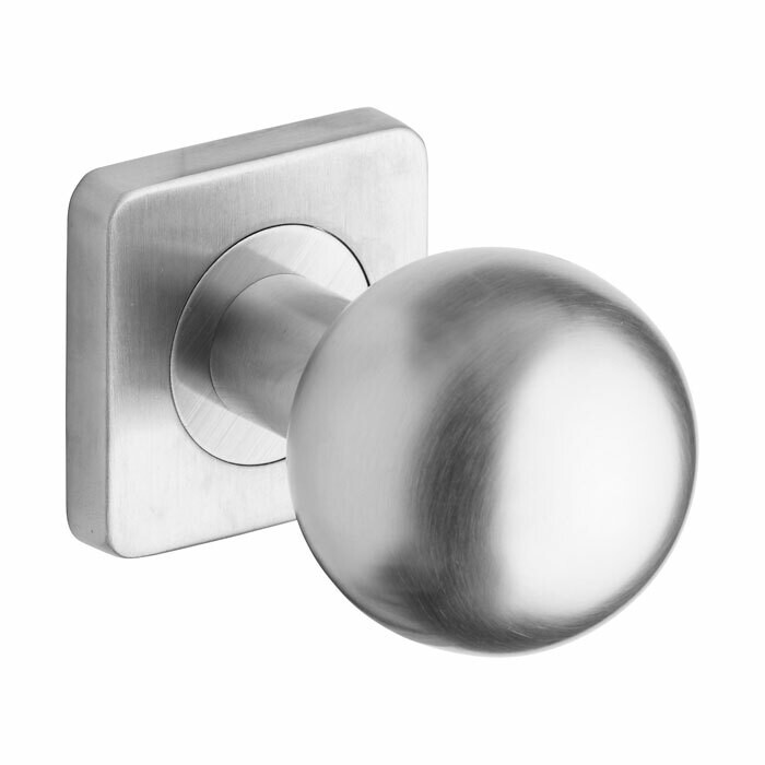 Knoflík ROSTEX s čtvercovou rozetou (nerez mat)