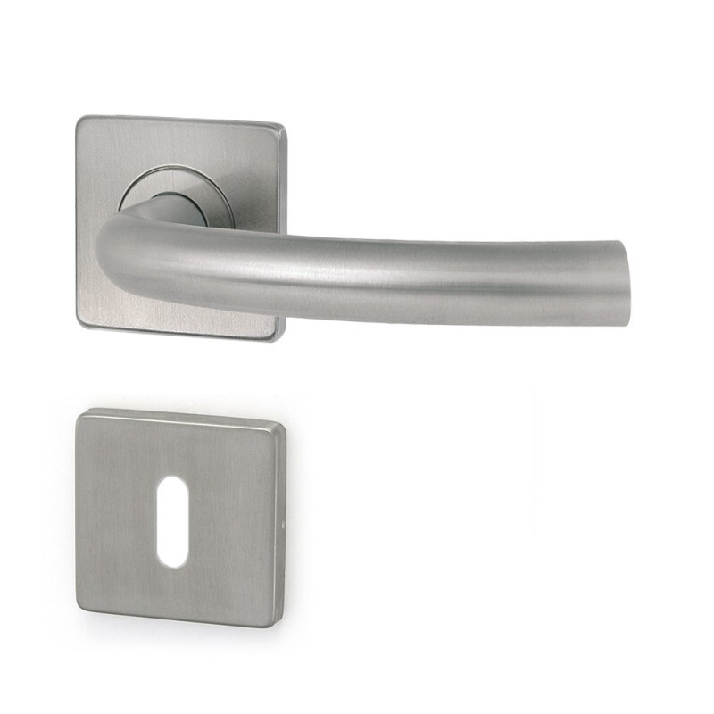 Dveřní kování HOLAR MT 03 s hranatou rozetou (nerez)