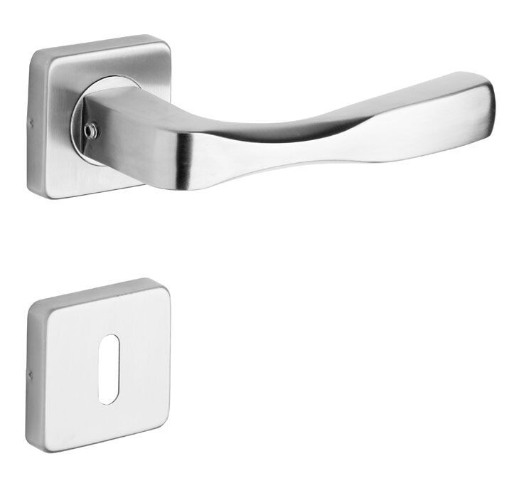 VÝPRODEJ  Dveřní kování ROSTEX MANDELO/H (NEREZ MAT) - BB