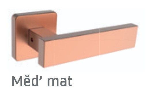 Dveřní kování ROSTEX CASTELO/H (MĚĎ MAT)