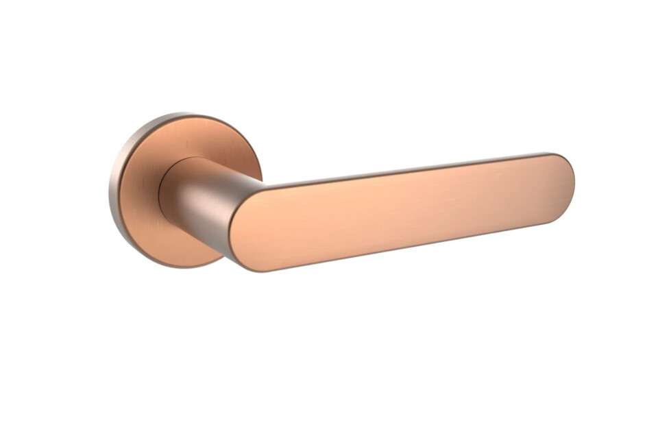 Dveřní kování ROSTEX SALERNO/N s čepy (MĚĎ MAT)