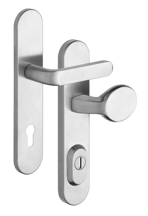 Bezpečnostní kování ROSTEX BK RX1-50 SOLID 3. tř. (PLATINA MAT)