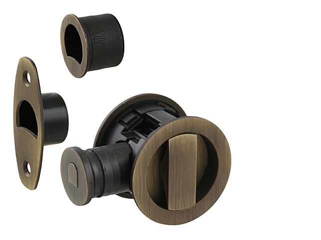 Set na posuvné dveře MP SAB HookyZERO R (OGS), OGS - bronz česaný mat, MP OGS (bronz česaný mat)