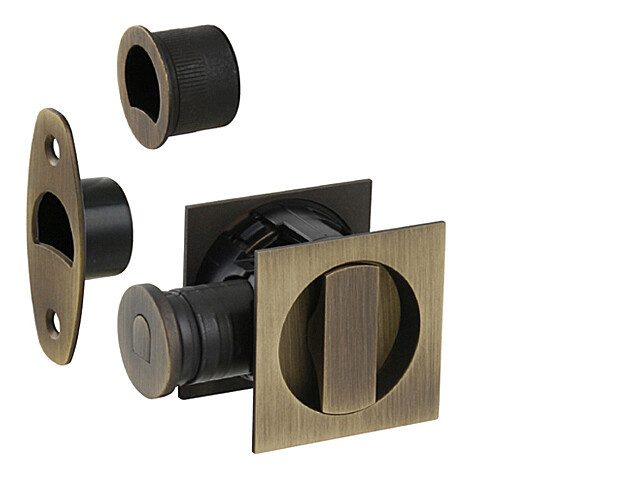 Set na posuvné dveře MP SAB HookyZERO HR (OGS), OGS - bronz česaný mat, MP OGS (bronz česaný mat)