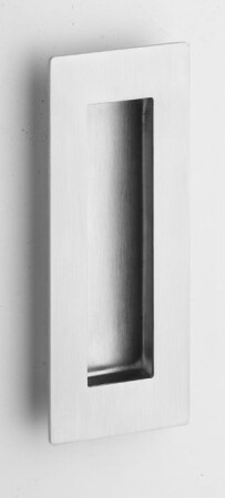 Mušle pro posuvné dveře ROSTEX hranatá 120 mm (NEREZ MAT, ČERNÁ)