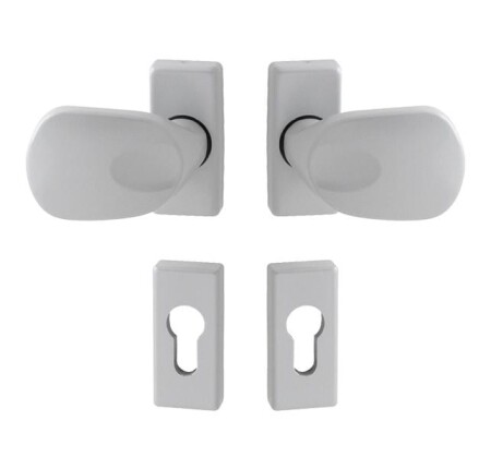 Dveřní madlo MP WA - FELIX - UR Stříbrná (RAL 9006)