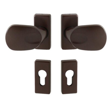 Dveřní madlo MP WA - FELIX - UR (Hnědá (RAL 8017)