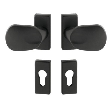 Dveřní madlo MP WA - FELIX - UR (Hnědošedá (RAL 8019)