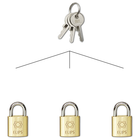 Visací zámek na společný uzávěr SU RICHTER RV.ELIPS.20.SU1