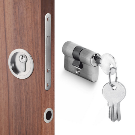 Cylindrická stavební vložka ACT WILKA pro posuvné dveře (nikl)