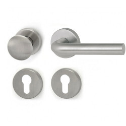 Dveřní kování HOLAR MT 01 s koulí a s kulatou rozetou (nerez)