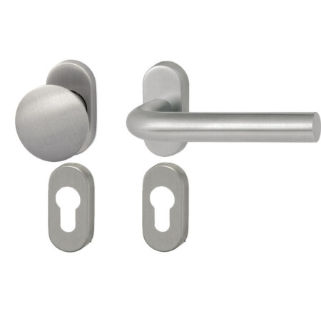 Dveřní kování HOLAR MT 01 s koulí a oválnou rozetou (nerez)