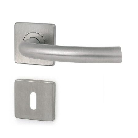 Dveřní kování HOLAR MT 03 s hranatou rozetou (nerez)