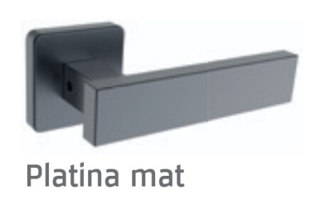 Dveřní kování ROSTEX CASTELO/H (PLATINA MAT)