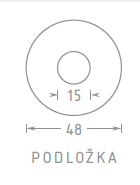 Podložka pod kukátko ACT (CHROM, MOSAZ, BRONZ, NIKL)