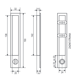 Mušle MP PR 1096Z WC (CHROM PERLA)